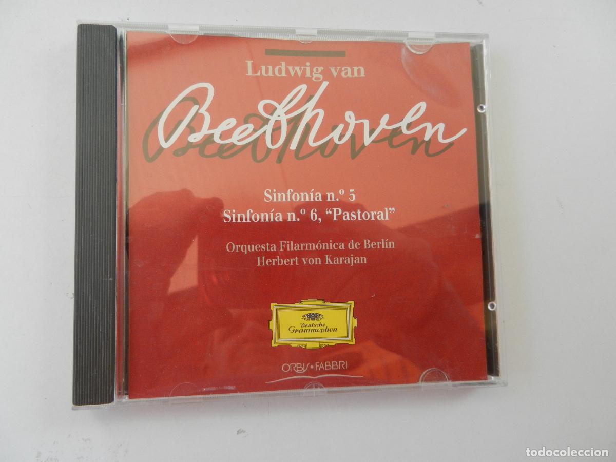 CDs de m&uacute;sica: BEETHOVEN - SINFONIA N&ordm; 5 - SINFONIA N&ordm; 6 PASTORAL - HERBERT KARAJAN - 1996