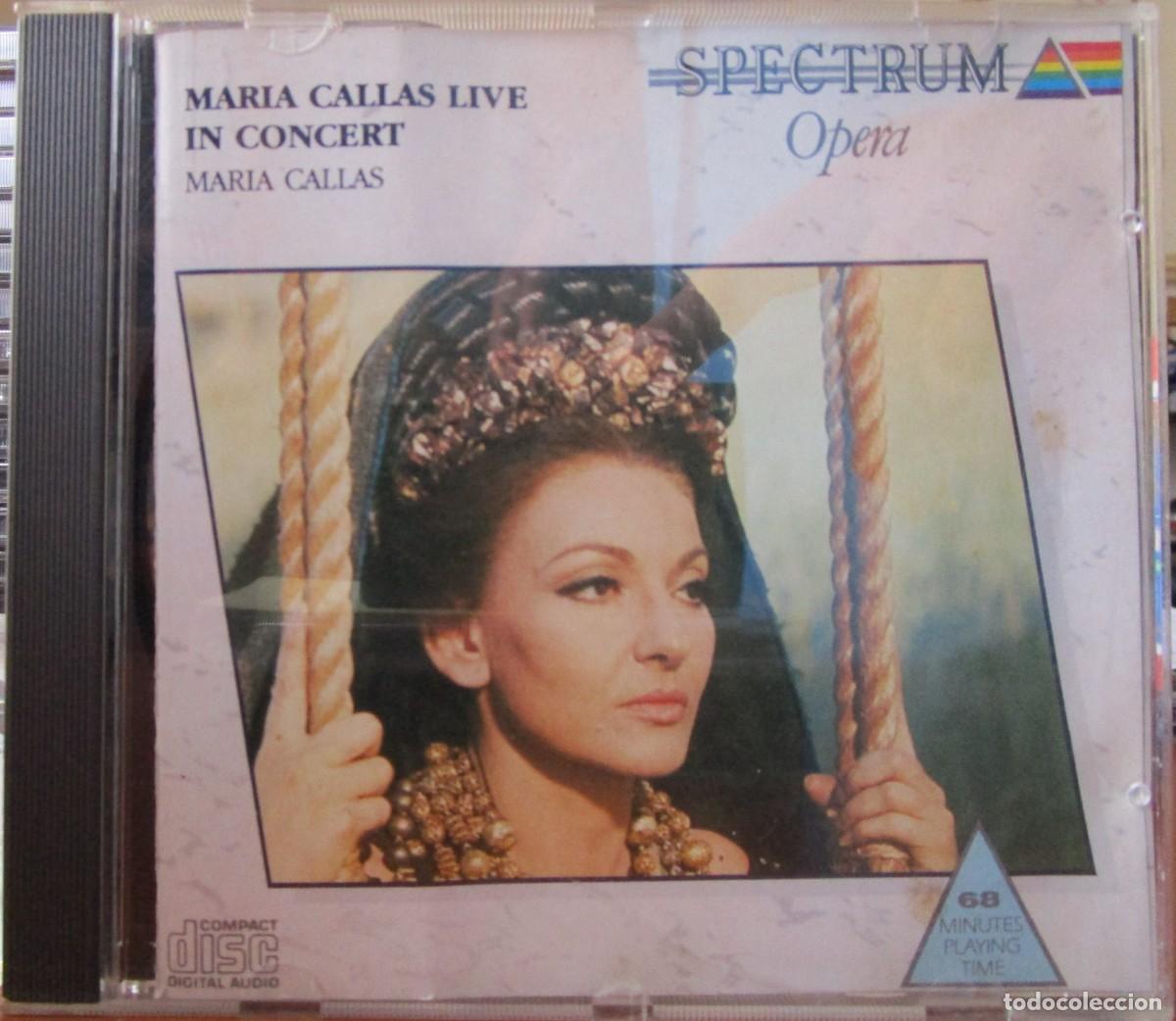 CDs de m&uacute;sica: MARIA CALLAS LIVE IN CONCERT - MEDEA, TOSCA, NORMA, LA TRAVIATA, SONNAMBULA, TROVATORE, BUTTERFLY CD