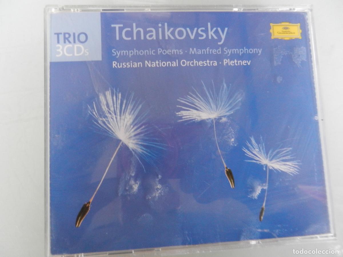 CDs de m&uacute;sica: TCHAIKOVSKY -SYMPHONIC POEMS - MANFRED SYMPHONY - PLETNEV - TRIO 3CD,S 1994
