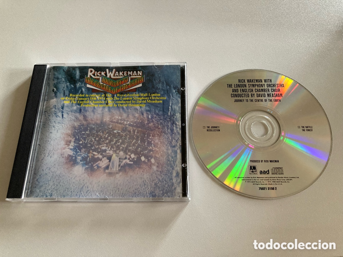 CDs de m&uacute;sica: CD Rick Wakeman - Journey to the Center of the Earth (1974) Rock sinf&oacute;nico, concierto