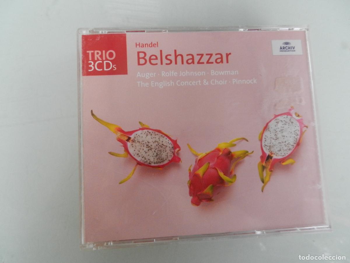 CDs de m&uacute;sica: HANDEL- BELSHAZZAR - PINNOCK - TRIO 3 CD,S + LIBRETO -ARCHIV 1991
