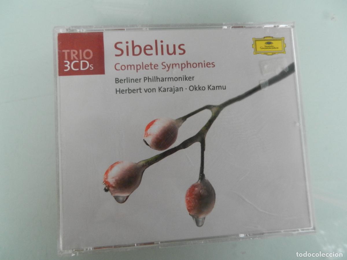 CDs de m&uacute;sica: SIBELIUS COMPLETE SYMPHONIES - HERBERT VON KARAJAN - OKKO KAMU - TRIO 3CD,S+LIBRETO 1970