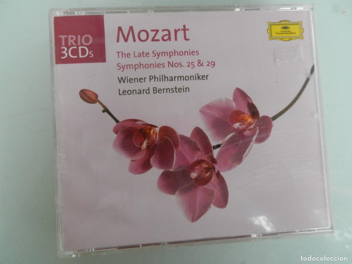 CD de M&uacute;sica: MOZART - THE LATE SYMPHONIES - N&ordm; 25&29 - LEONARD BERNSTEIN - TRIO - 3CDS, +LIBRETO 1984