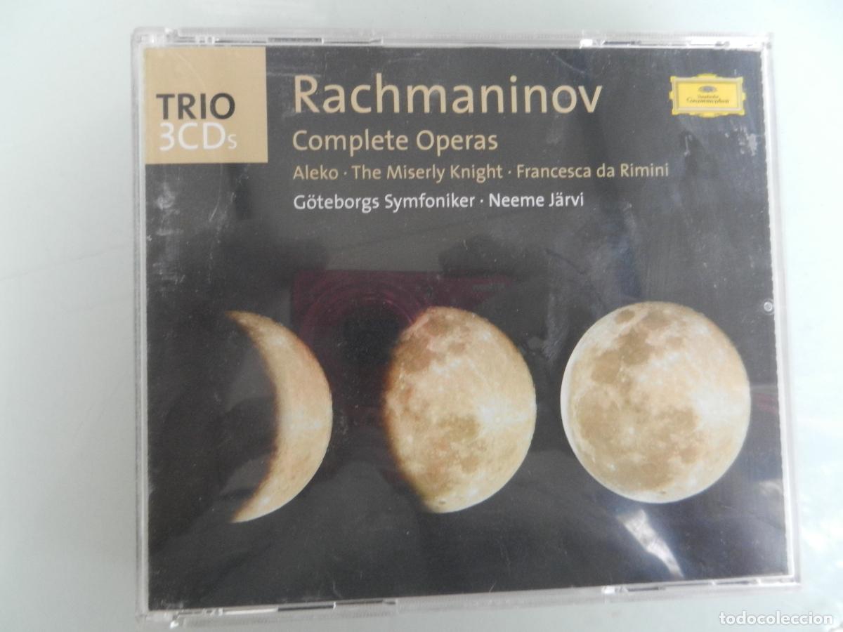 CDs de m&uacute;sica: RACHMANINOV -COMPLETE OPERA - NEEME J&Auml;RVI - TRIO - 3CD,S -1997-