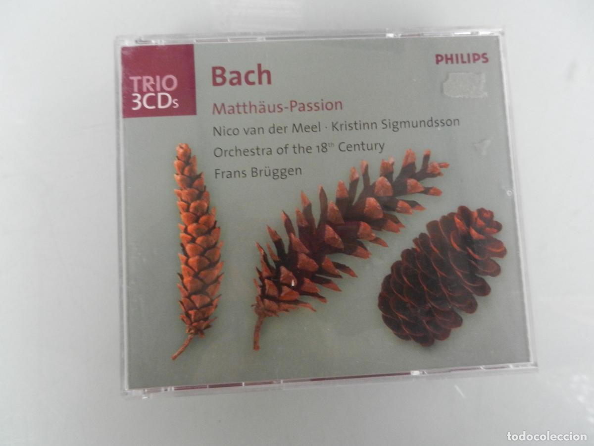 CDs de m&uacute;sica: BACH - MATTH&Auml;US -PASSION -FRANS BR&Uuml;GGEN - TRIO -3CD,S+LIBRETO -1998