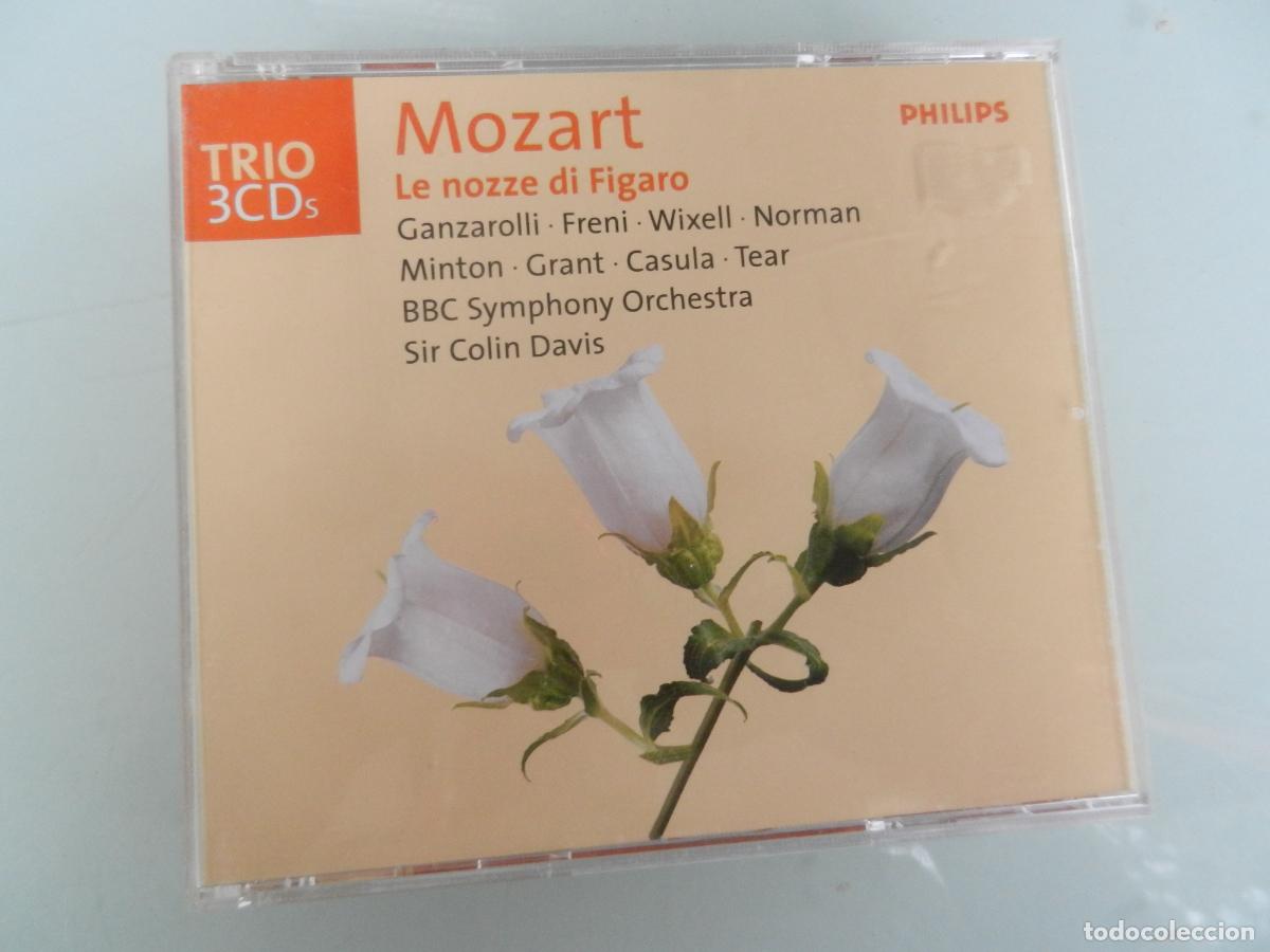 CDs de m&uacute;sica: MOZART - LE NOZZE DI FIGARO - SIR COLIN DAVIS - TRIO 3 CD,S +LIBRETO -PHILIPS - 1971