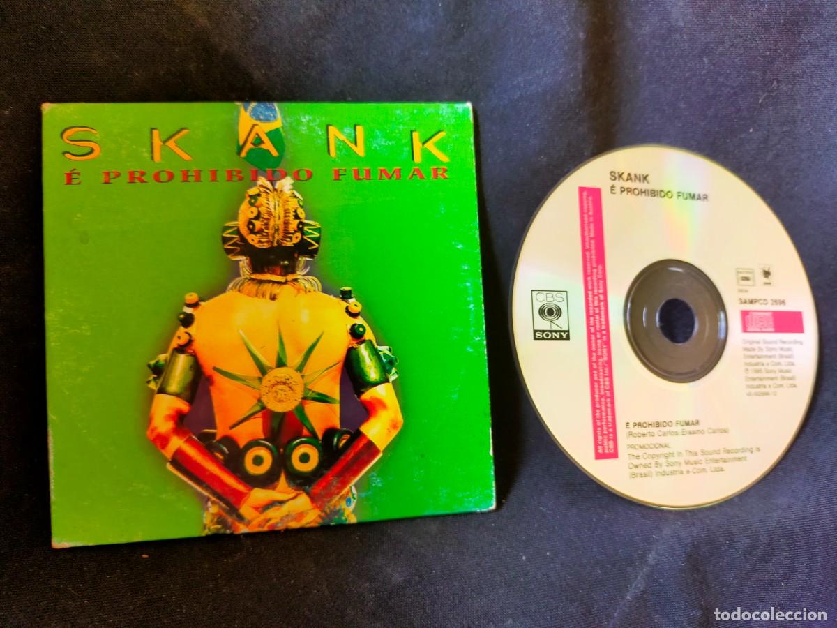 CDs de m&uacute;sica: SKANK. &Eacute; PROHIBIDO FUMAR. CD SINGLE PROMOCIONAL. TEMA EXTRAIDO DE CALANGO. 1995 - Foto 2