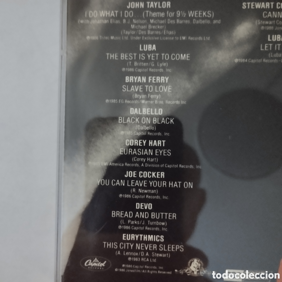 CDs de m&uacute;sica: CD BSO de la pelicula, 9 Semanas y media. - Foto 4