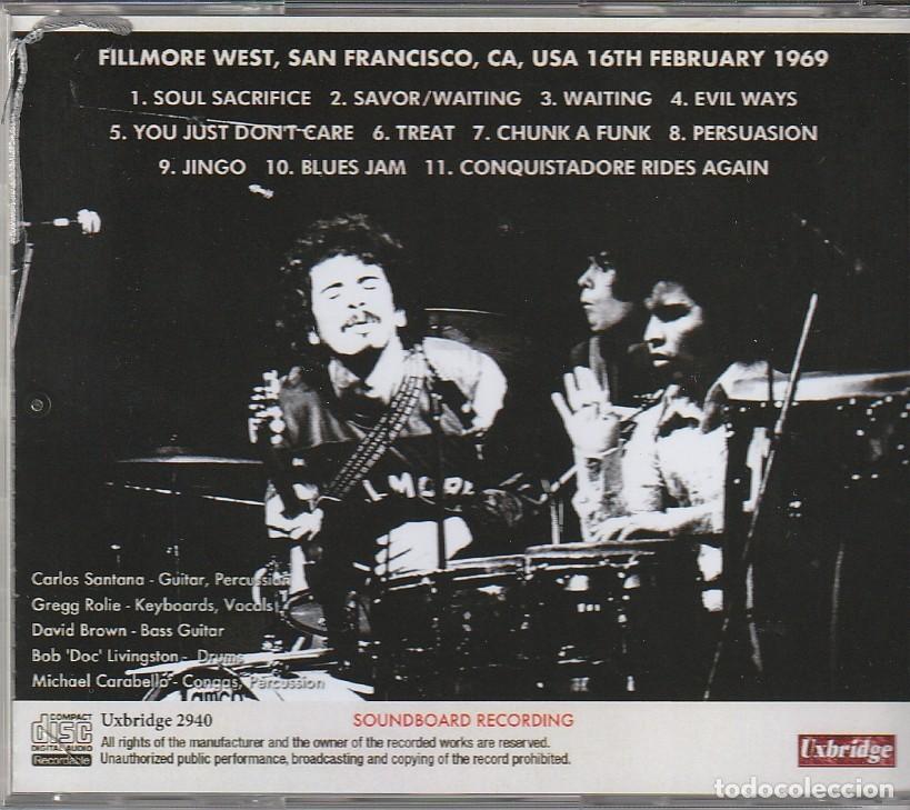 CDs de m&uacute;sica: CD - SANTANA - Fillmore West 1969 - Foto 2