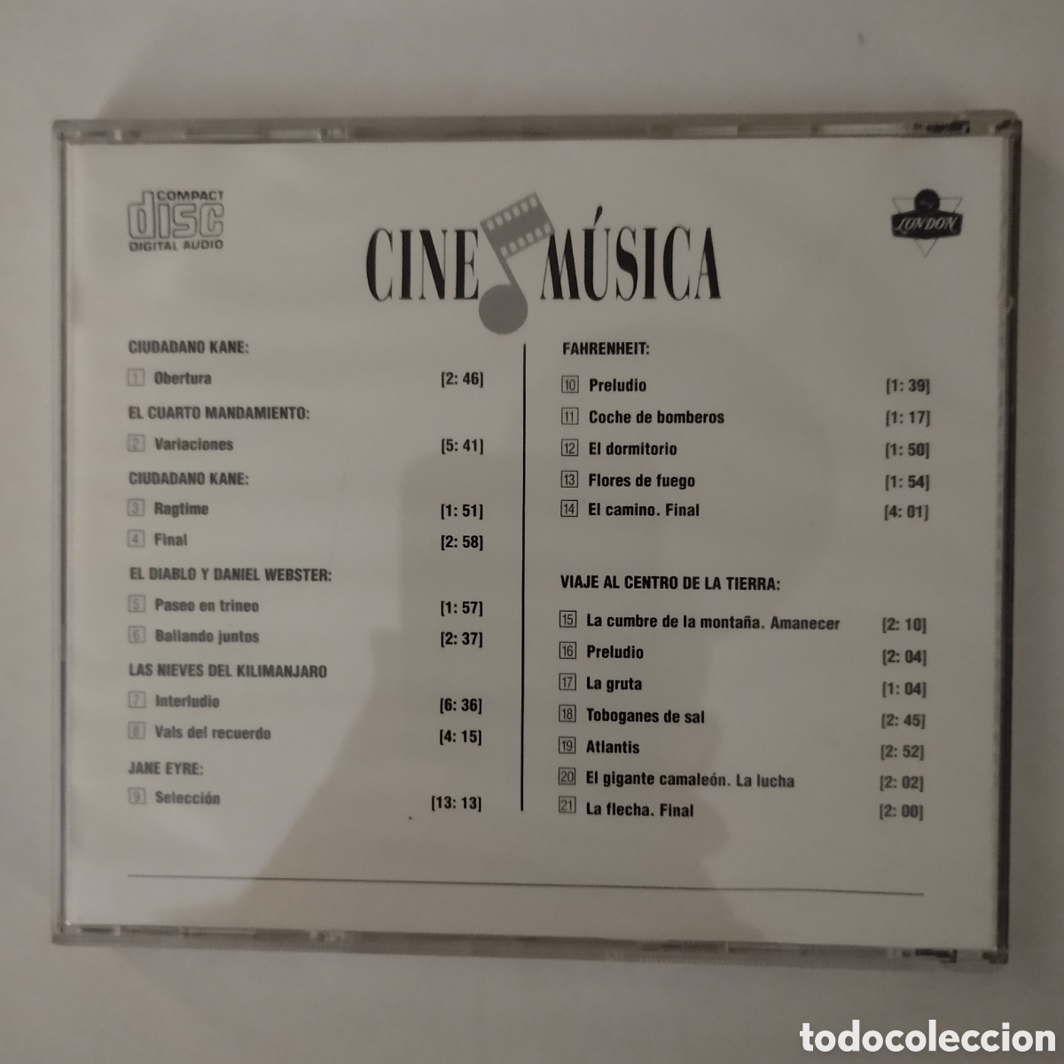 CDs de m&uacute;sica: CD BSO La musica de Bernard Herrmann. - Foto 2