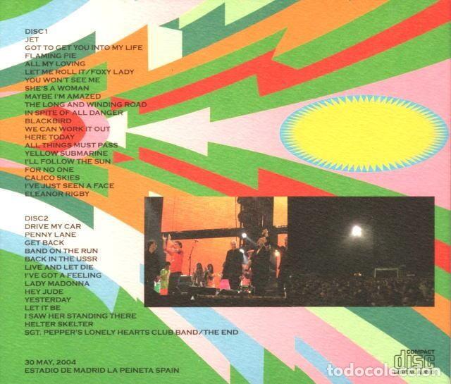 CDs de m&uacute;sica: 2 CDs - Paul McCartney - Live Madrid 2004 - Foto 2
