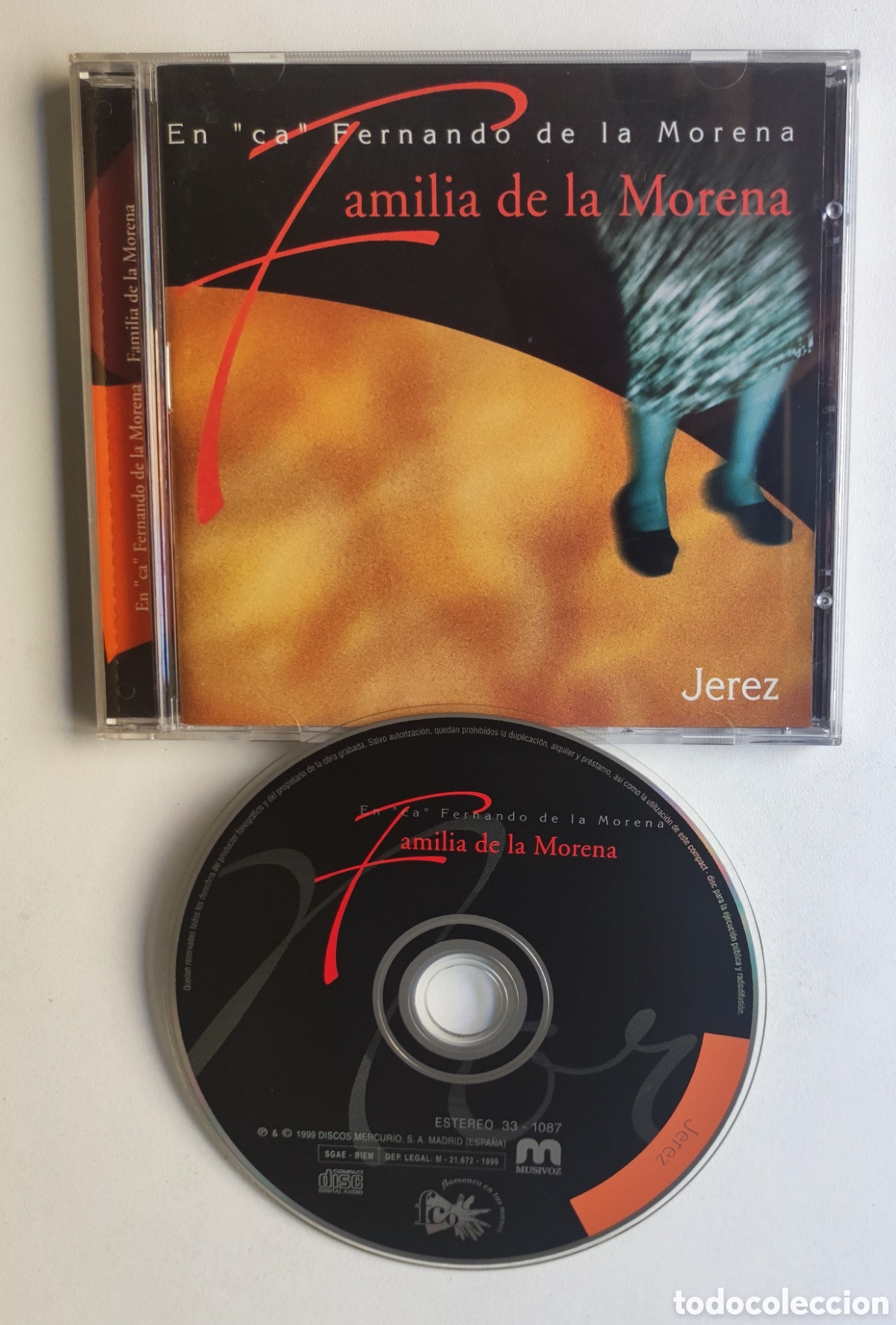 CDs de m&uacute;sica: FAMILIA DE LA MORENA / MORA&Iacute;TO CHICO, FERNANDO Y CURRO DE LA MORENA (JEREZ) - CD 1999 MERCURIO