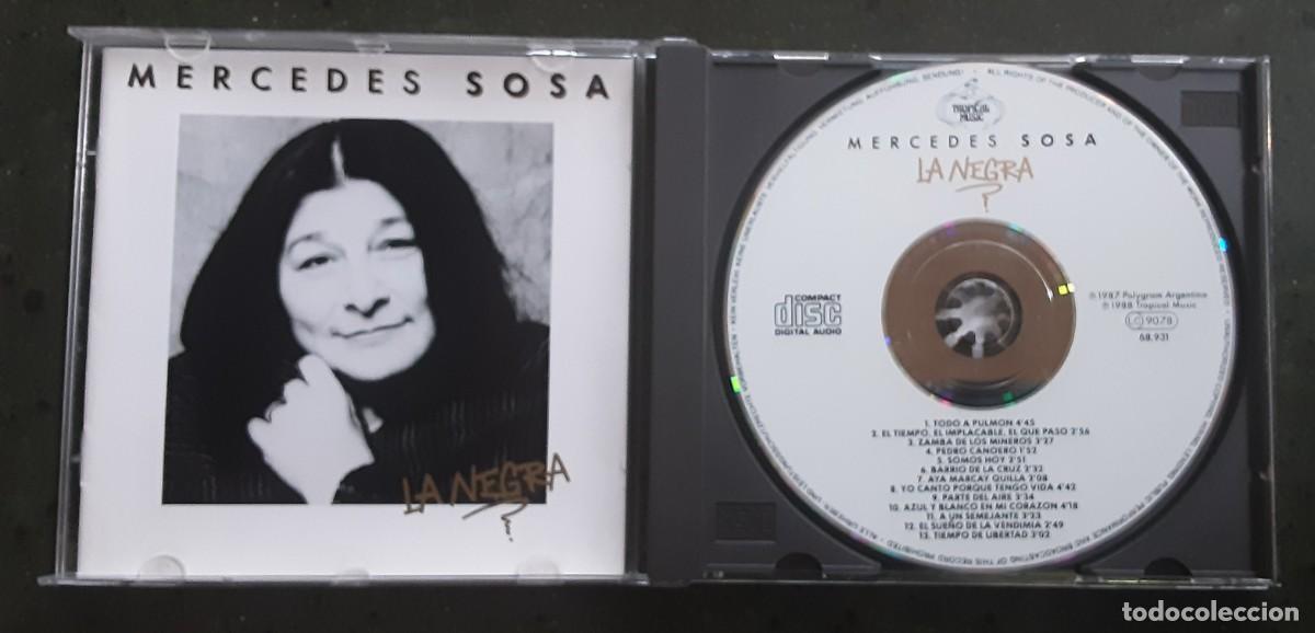 CDs de m&uacute;sica: MERCEDES SOSA, LA NEGRA, CD EDICI&Oacute;N ALEMANA A&Ntilde;O 1988. TROPICAL MUSIC.