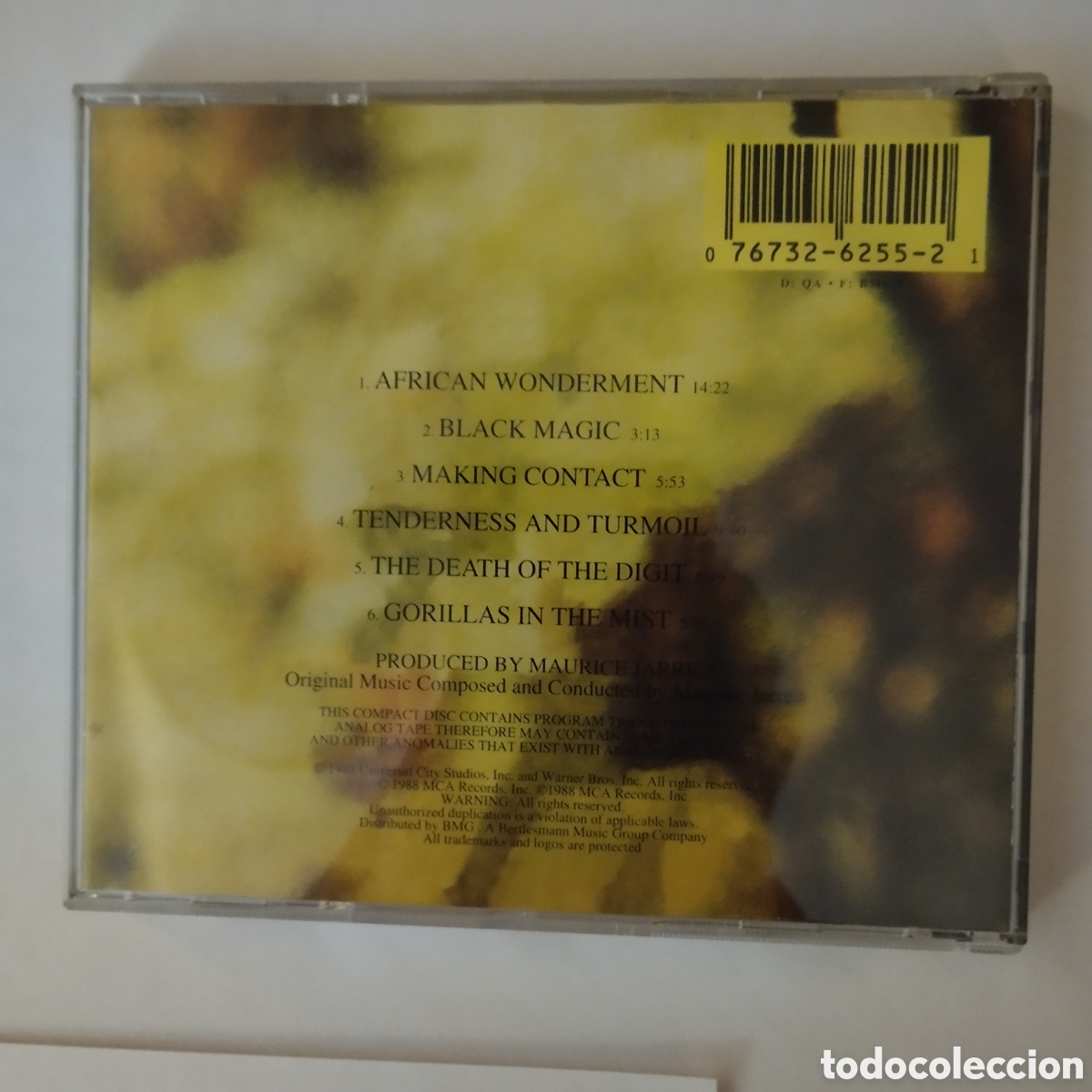 CDs de m&uacute;sica: CD BSO Gorilas en la niebla - Maurice Jarre. - Foto 2