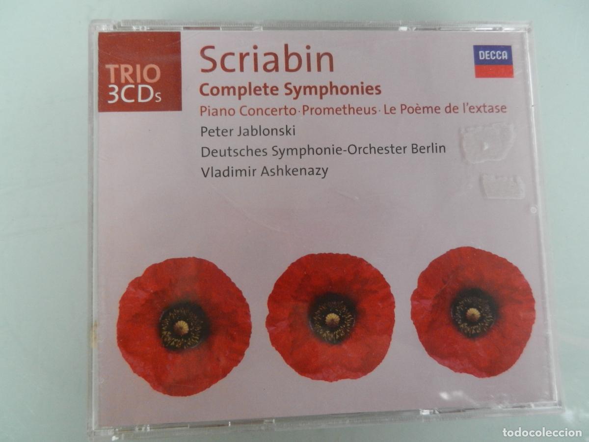 CDs de m&uacute;sica: SCRIABIN - COMPLETE SYMPHINIES - VLADIMIR ASHKENAZY - TRIO - 3CD,S+LIBRETO 1971 DECCA 1991