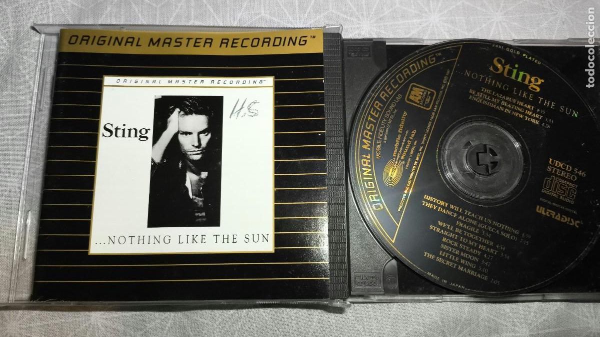 Musik-CDs: Sting - ...Nothing Like The Sun (CD Oro 24k MFSL Original Master Recording UDCD 546)