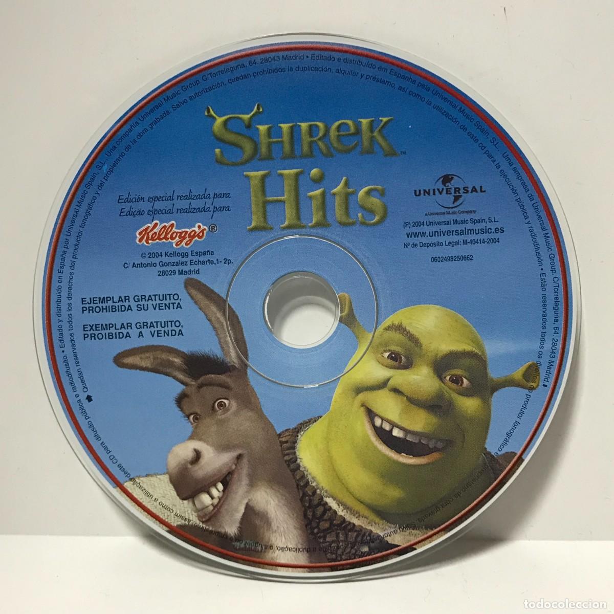 CDs de m&uacute;sica: CD PC-ROM KELLOGG&acute;S SHREK HITS (SOLO DISCO) - Foto 1