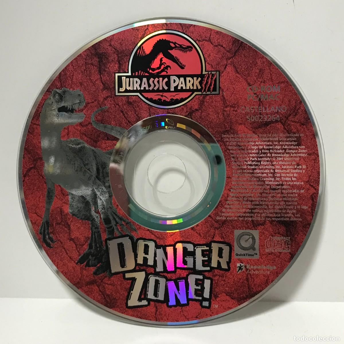 CDs de m&uacute;sica: CD PC-ROM JURASSIC PARK III DANGER ZONE! (SOLO DISCO) - Foto 1