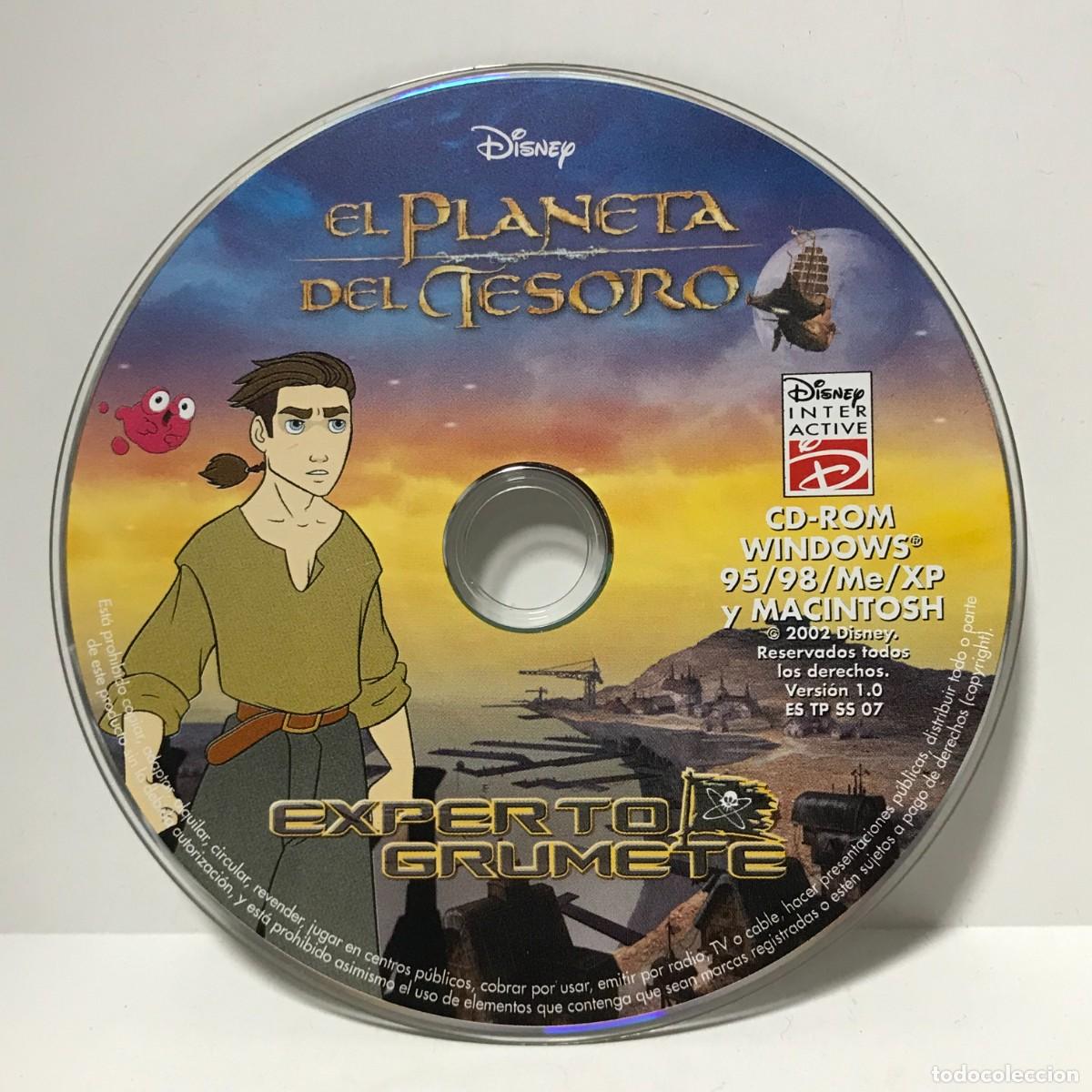 CDs de m&uacute;sica: CD PC-ROM DISNEY EL PLANETA DEL TESORO EXPERTO GRUMETE