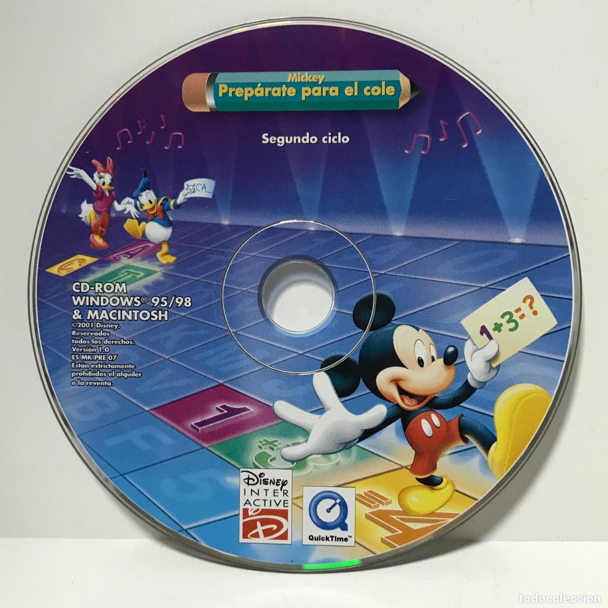 CDs de m&uacute;sica: CD PC-ROM DISNEY MICKEY PREP&Aacute;RATE PARA EL COLE
