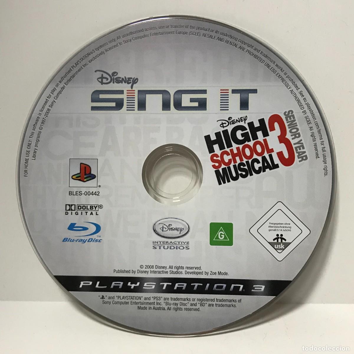 CDs de m&uacute;sica: CD PS3 DISNEY HIGH SCHOOL MUSICAL 3, PLAYSTATION 3