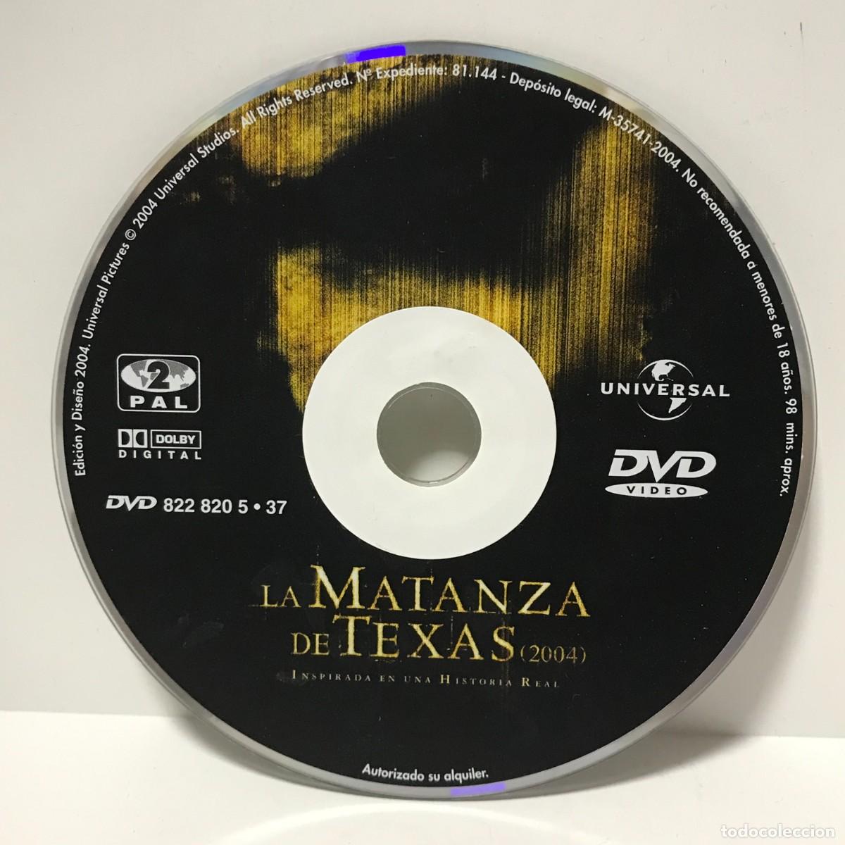 CDs de m&uacute;sica: DVD LA MATANZA DE TEXAS (SOLO DISCO) - Foto 1