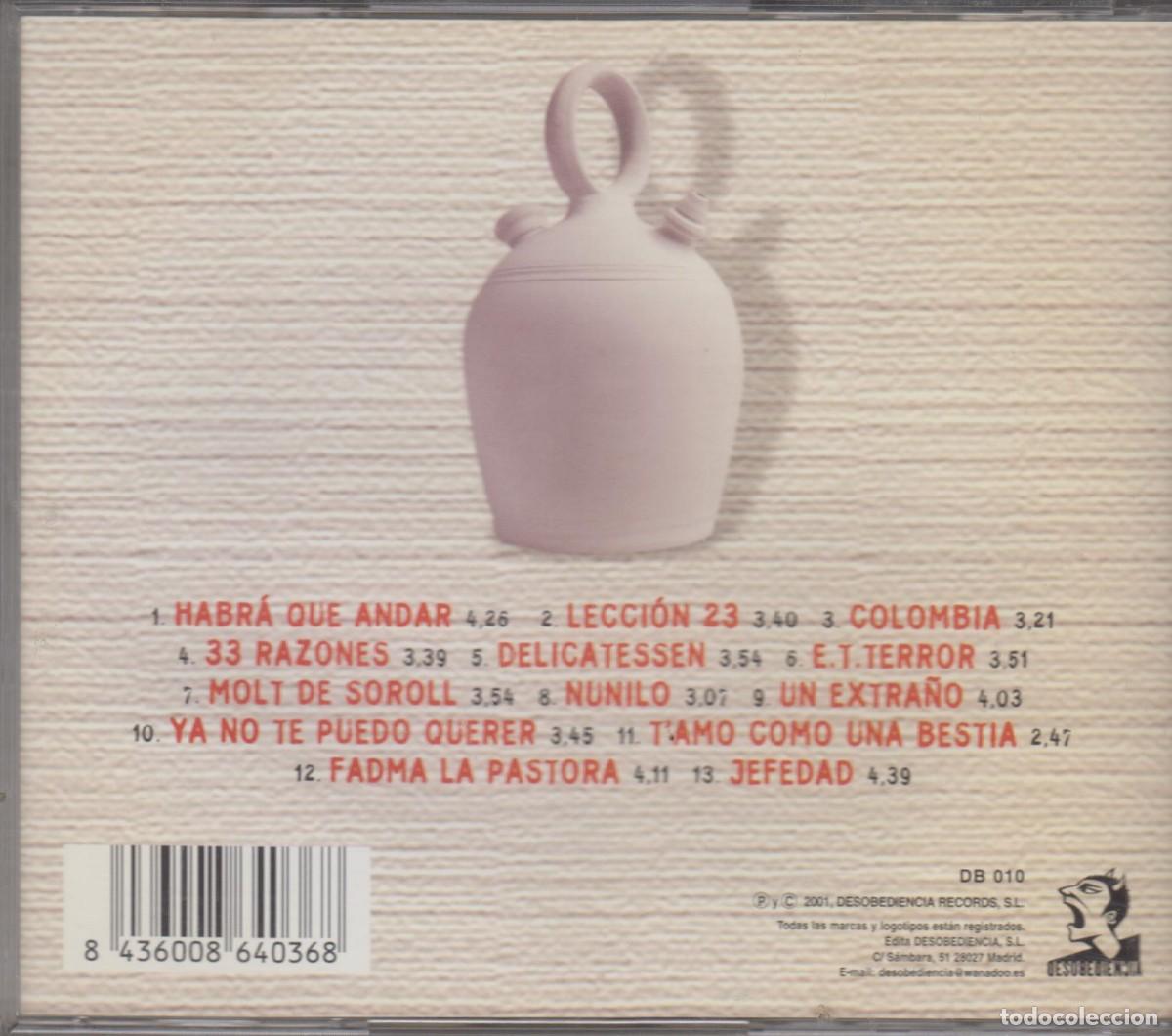 CDs de m&uacute;sica: Ixo Rai! &lrm;cd Con El Agua Al Cuello 2001 - Foto 2