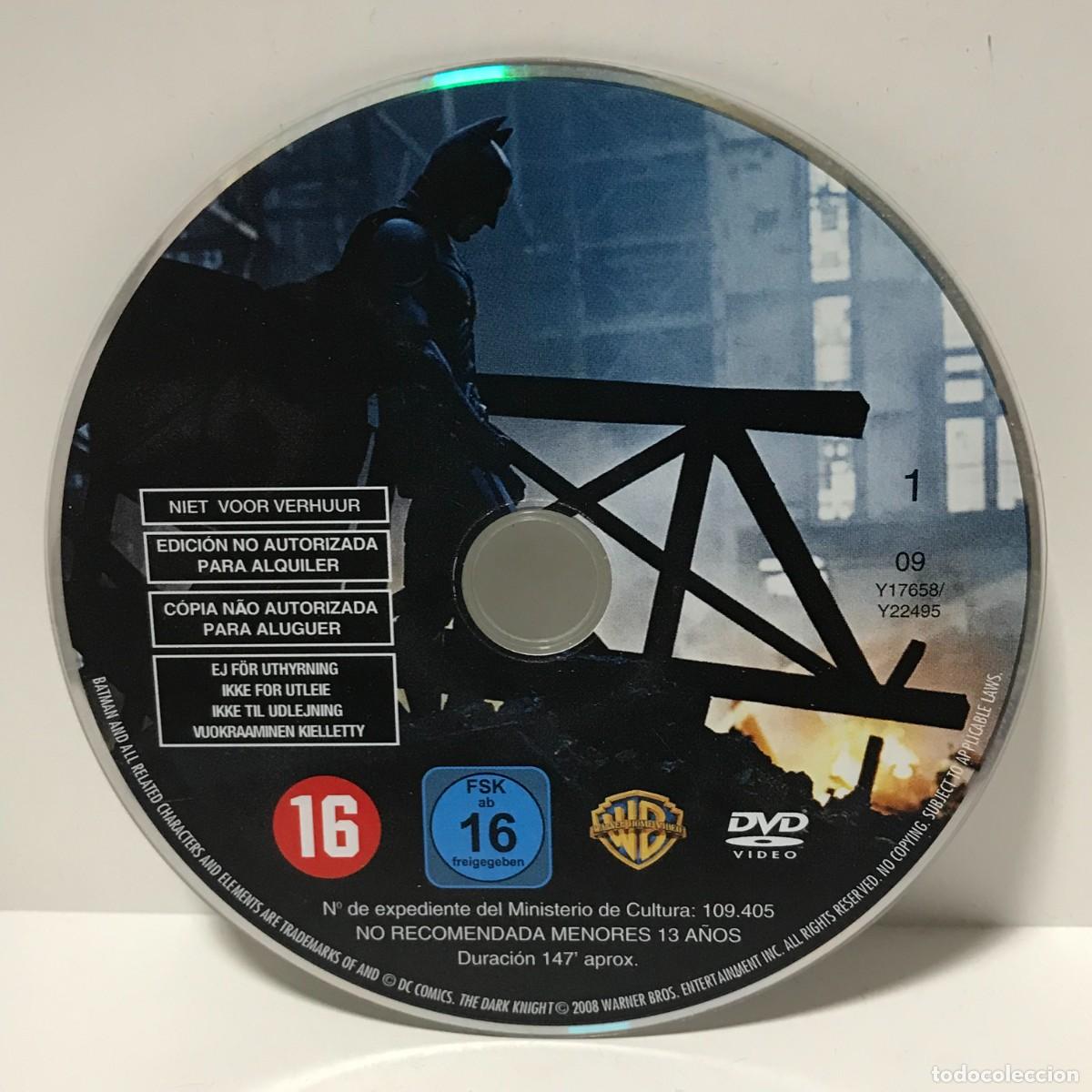 CDs de m&uacute;sica: DVD BATMAN EL CABALLERO OSCURO (SOLO DISCO)