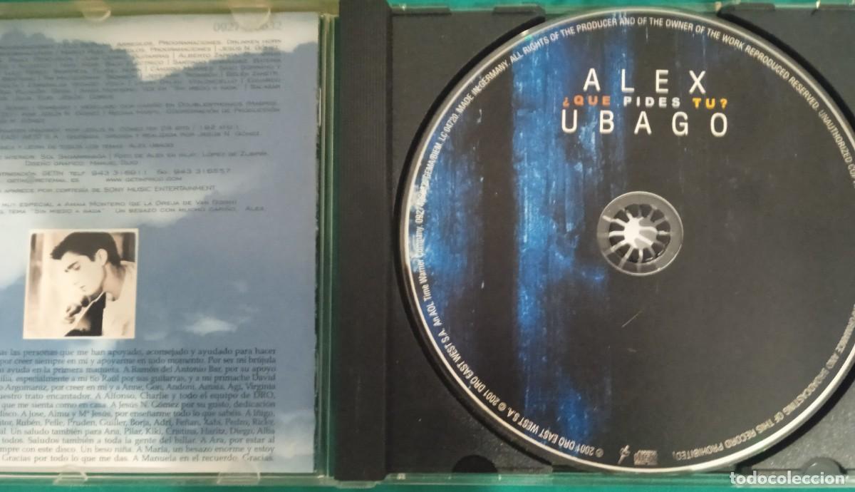 CDs de m&uacute;sica: ALEX UBAGO. &iquest;QU&Eacute; PIDES TU? CD - Foto 2