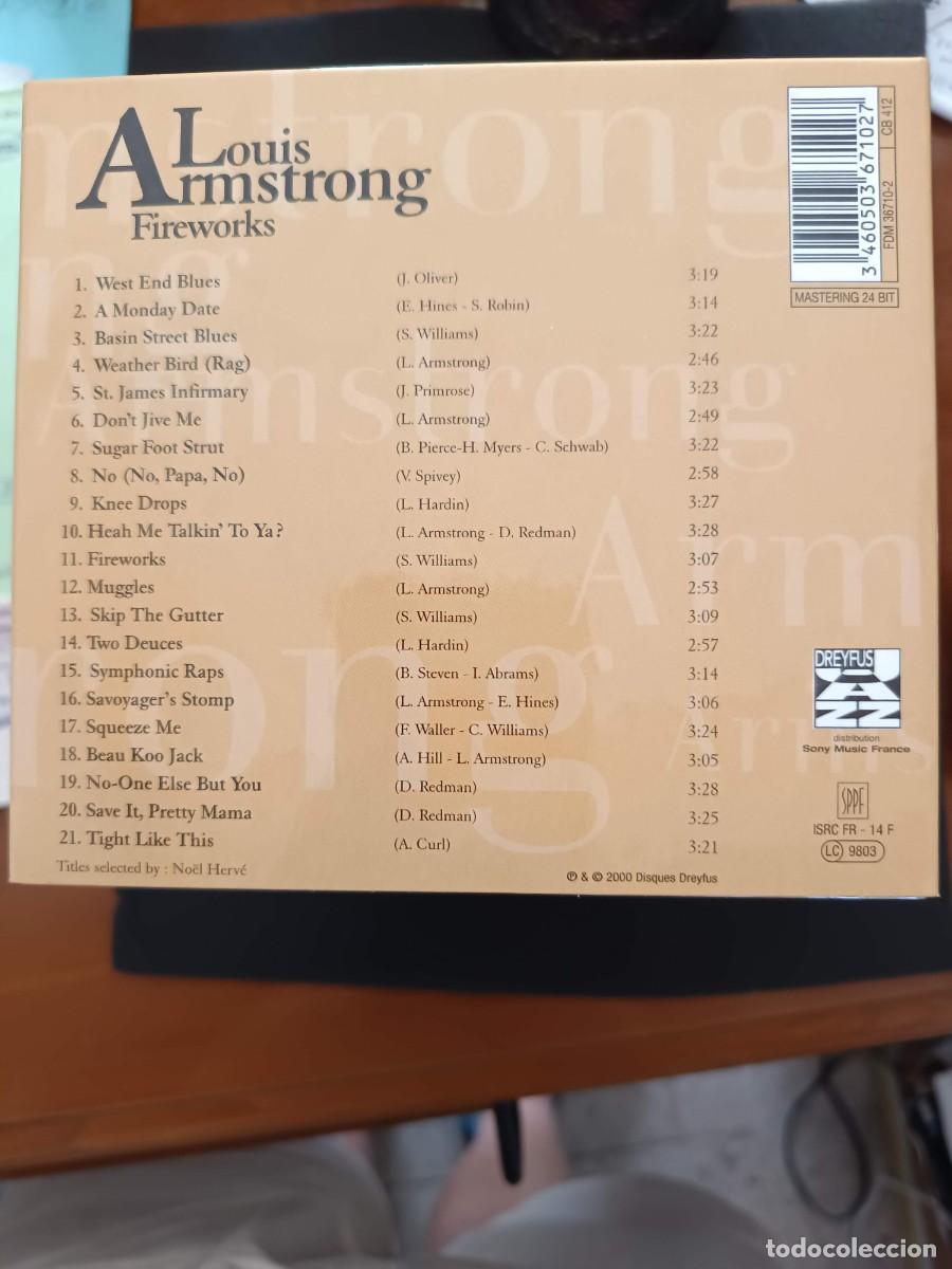 CDs de m&uacute;sica: LOUIS ARMSTRONG. FIREWORKS - Foto 2