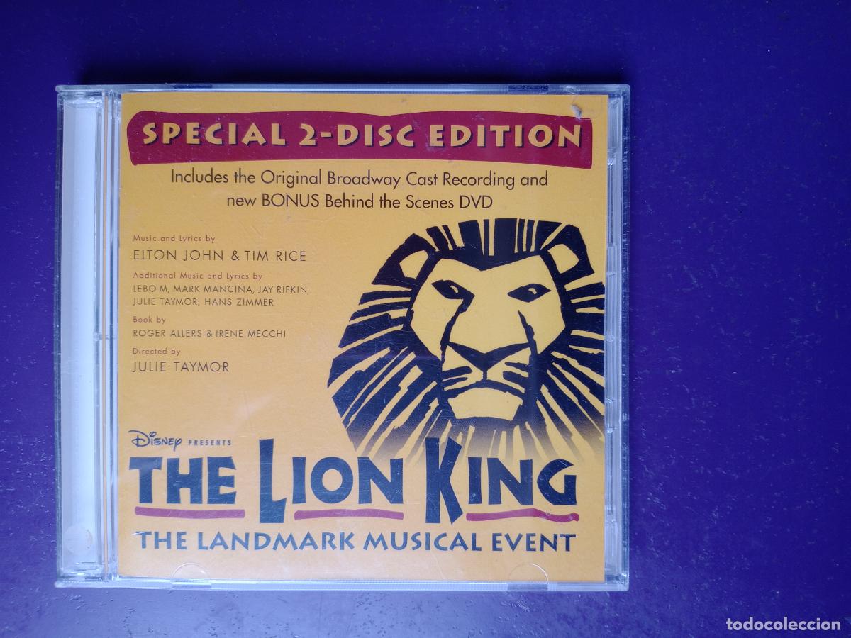 CDs de m&uacute;sica: The Lion King - Original Broadway Cast Recording - REY LEON - CD + DVD DISNEY 2010 - MUSICAL
