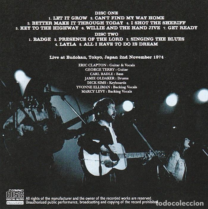 CDs de m&uacute;sica: 2 CDs - Eric Clapton - Live Budokan 1974 - Foto 2