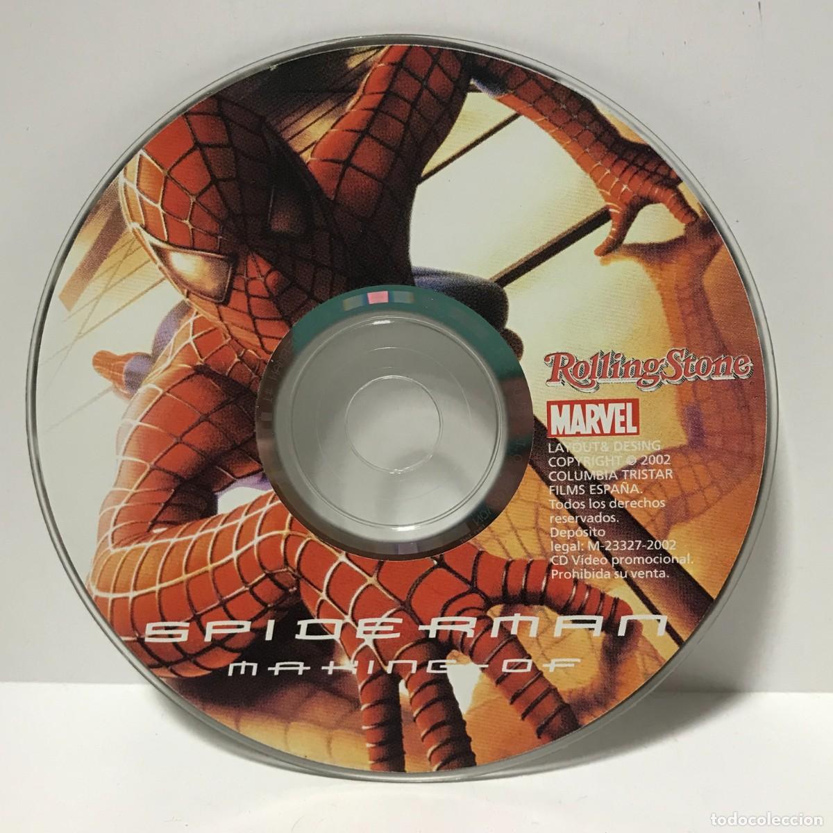 CDs de m&uacute;sica: DVD PROMOCIONAL DE REVISTA SPIDERMAN MAKING-OF (SOLO DISCO)