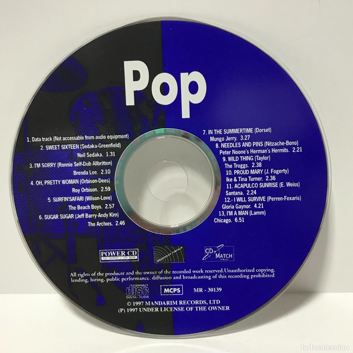 CDs de m&uacute;sica: CD POP (SOLO DISCO).
