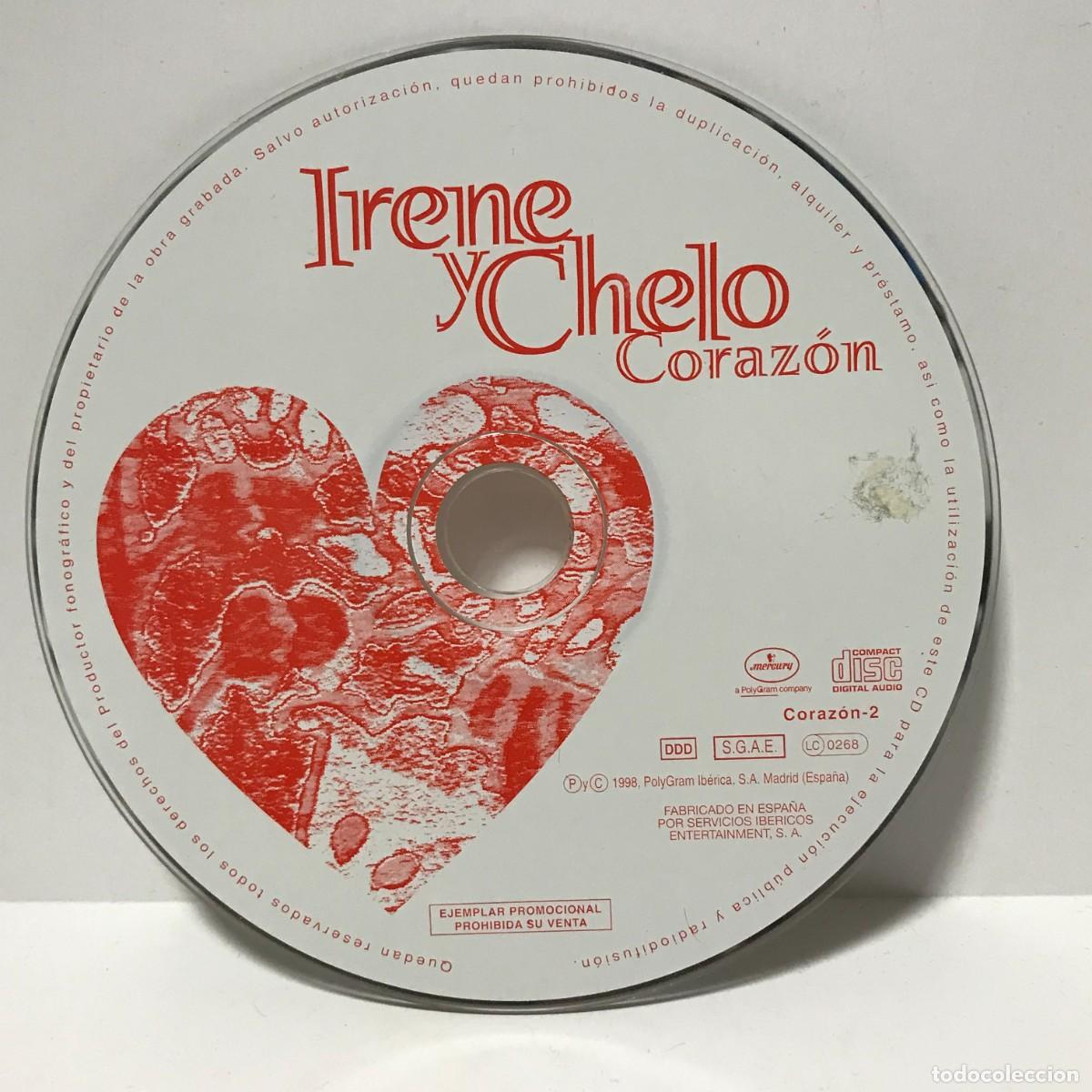CDs de m&uacute;sica: CD IRENE Y CHELO, CORAZON (SOLO DISCO)