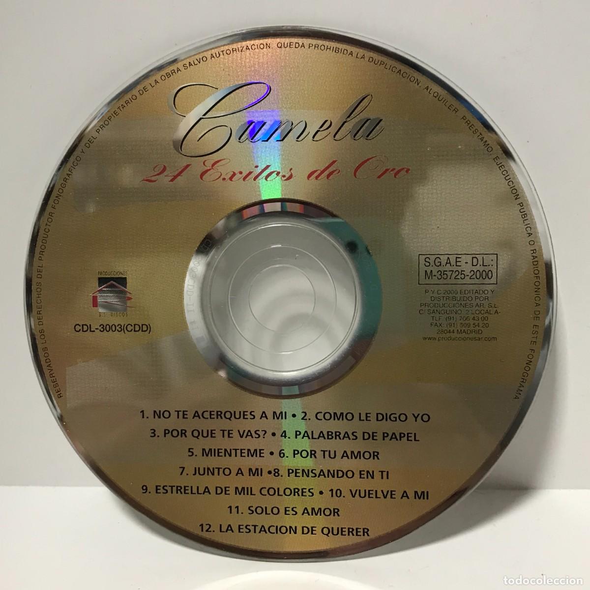 CDs de m&uacute;sica: CD CAMELA, 24 EXITOS DE ORO (SOLO DISCO)