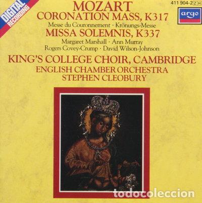 CDs de m&uacute;sica: Coronation Mass, K.317 / Missa Solemnis, K.337- 0028941190420