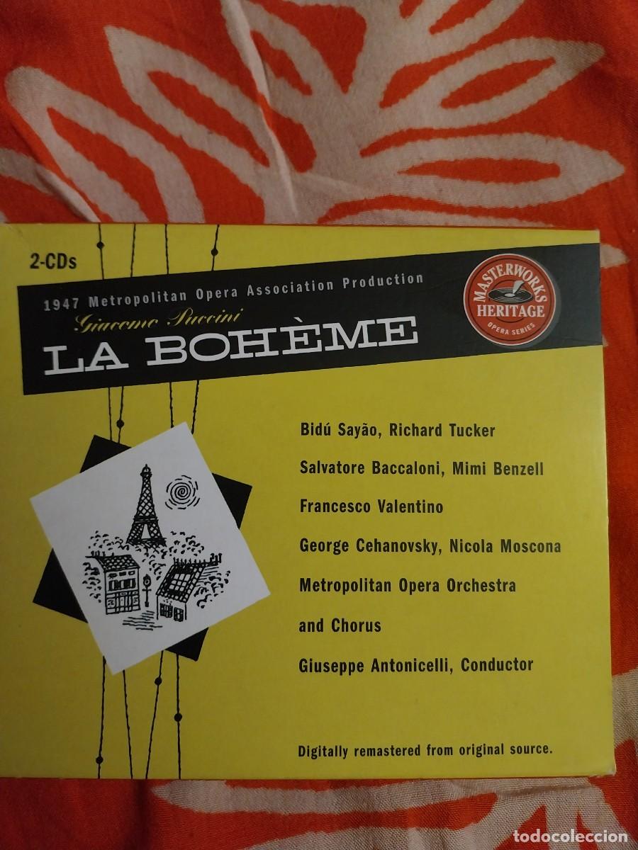 CDs de m&uacute;sica: CD &Oacute;pera Puccini - La Boh&egrave;me (Metropolitan 1947)
