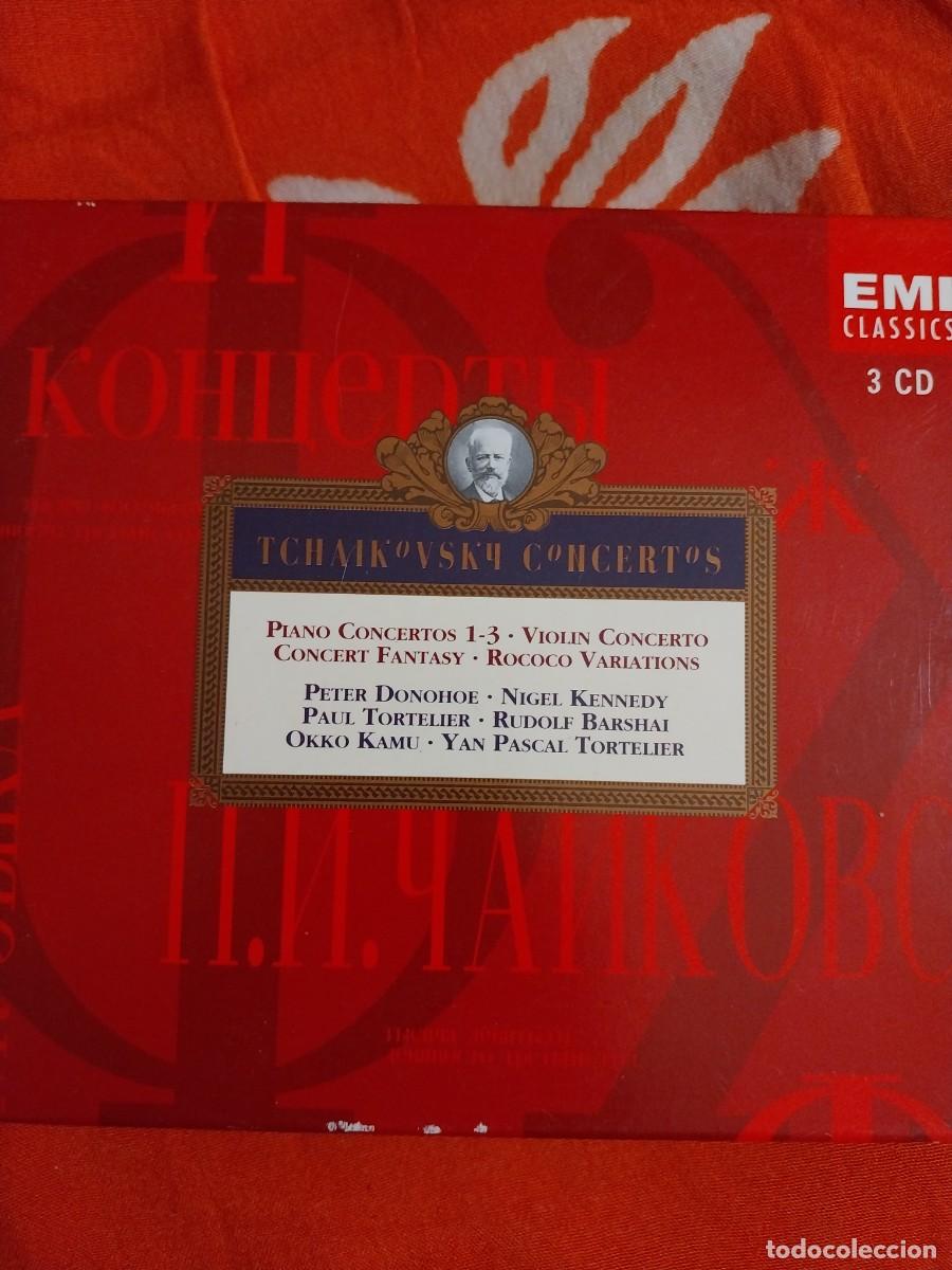 CDs de m&uacute;sica: 3 CD Grandes Conciertos de Tchaikovsky