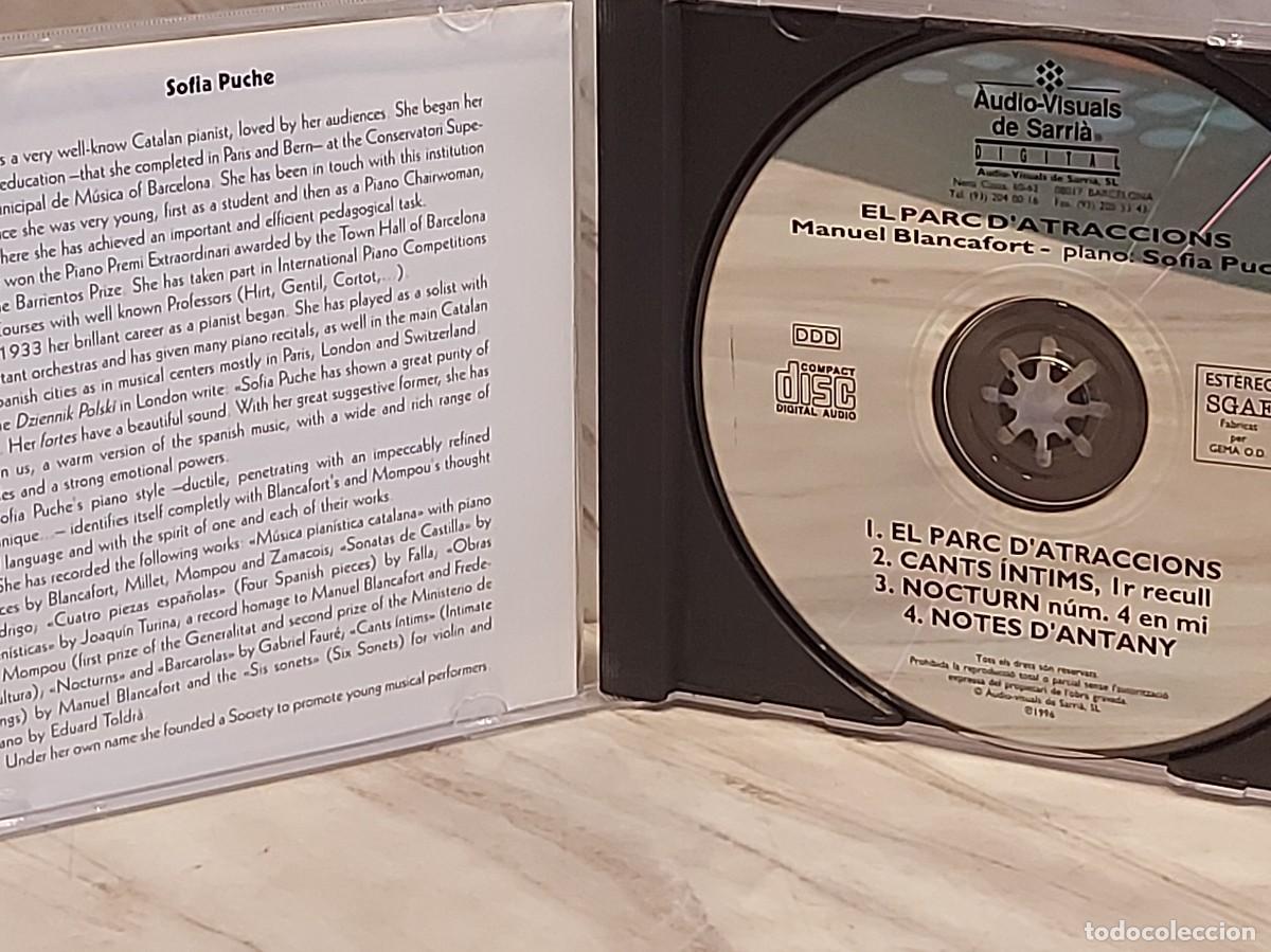 CDs de m&uacute;sica: MANUEL BLANCAFORT | EL PARC DATRACCIONS | SOFIA PUCHE | CD 1996 | DE LUJO - Foto 2