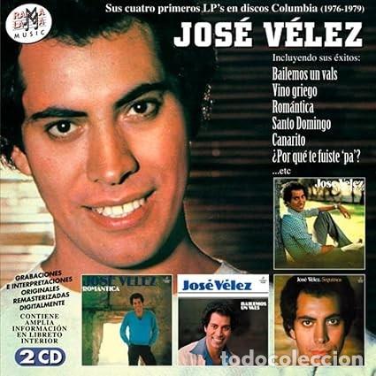 CDs de m&uacute;sica: JOS&Eacute; V&Eacute;LEZ &rdquo;Sus cuatro primeros elepes en discos Columbia (1976-1979)-doble CD 40 titulos