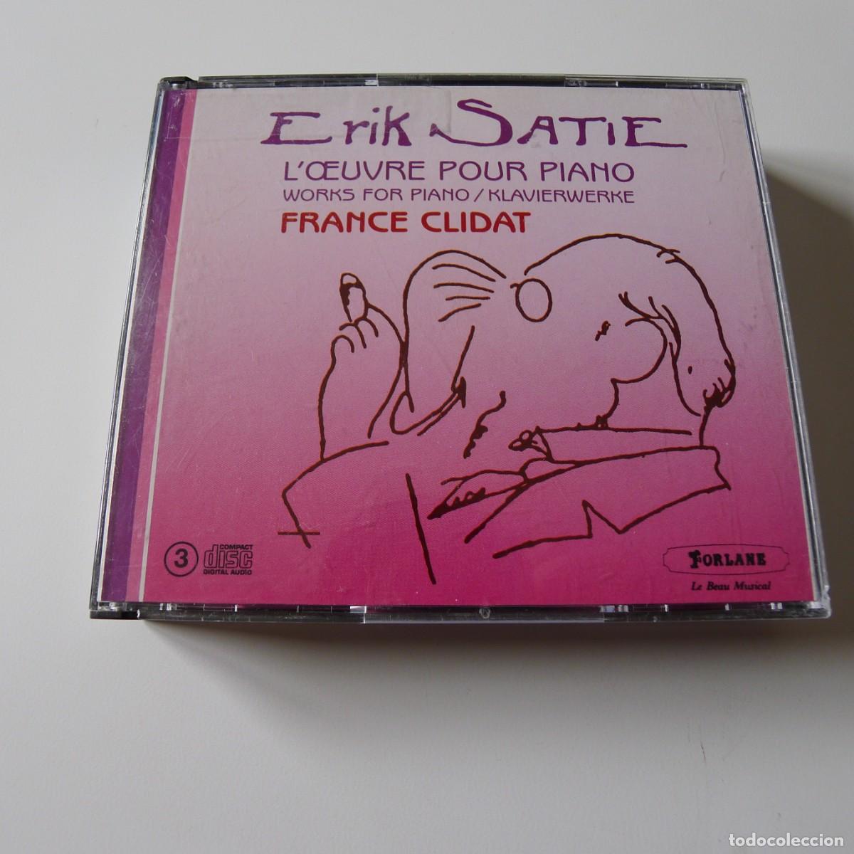 CDs de m&uacute;sica: Erik Satie - France Clidat &ndash; Oeuvres Pour Piano 3CD BOX SET