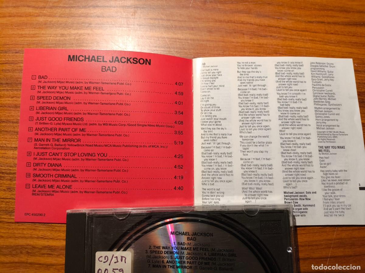 CDs de m&uacute;sica: MICHAEL JACKSON: BAD - CD - Foto 3