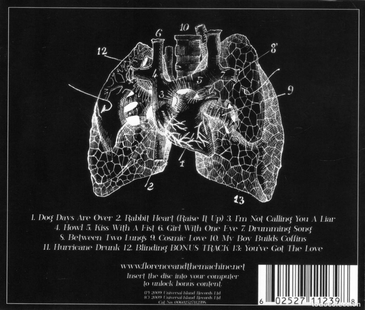 CDs de m&uacute;sica: FLORENCE + THE MACHINE. LUNGS. CD. - Foto 3