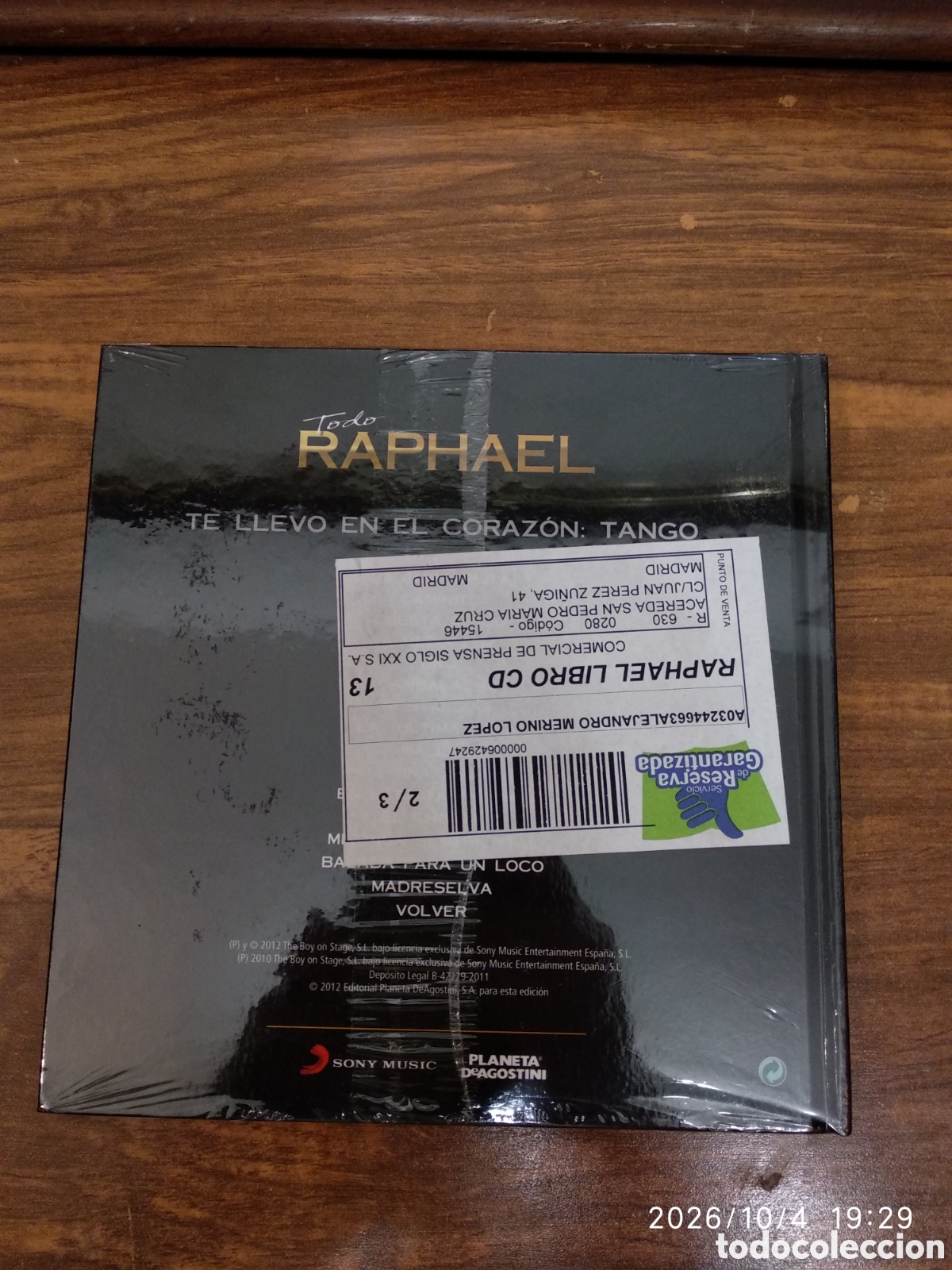CDs de m&uacute;sica: CD Todo Raphael 2010 - Foto 2