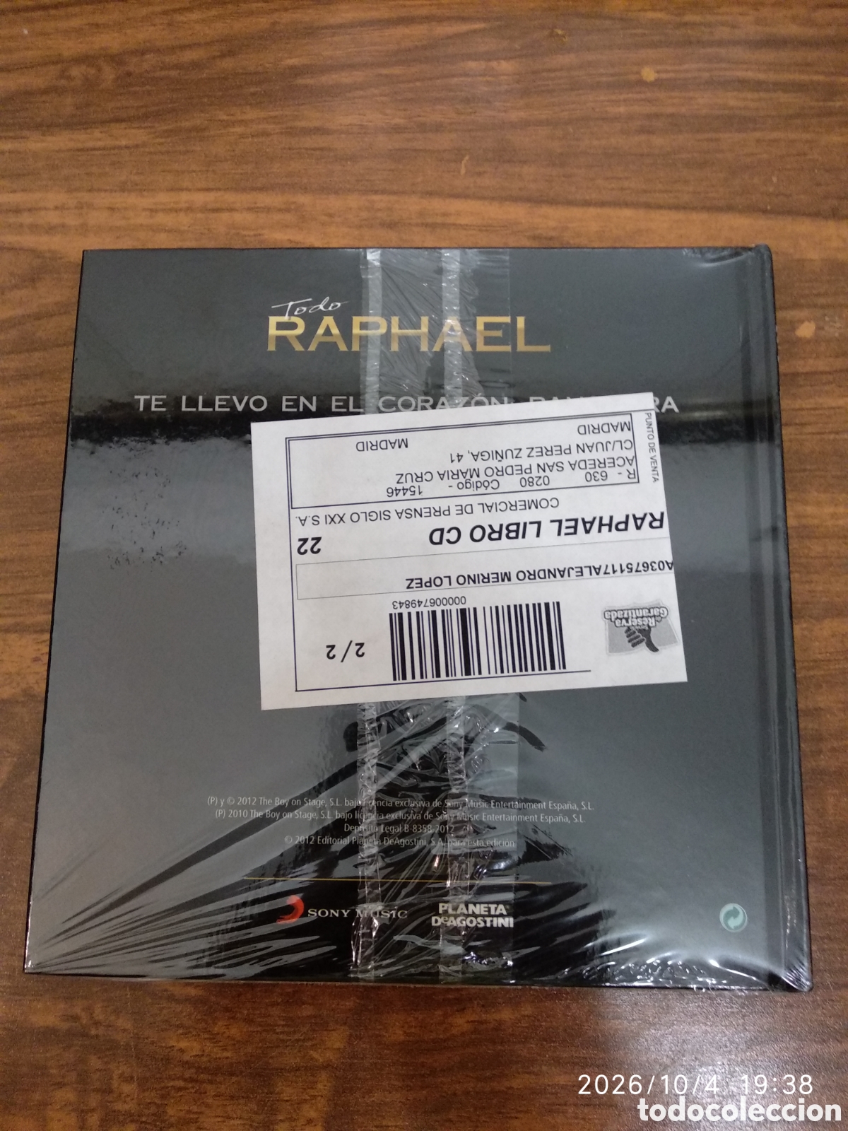 CDs de m&uacute;sica: CD Todo Raphael 2010 ranchera - Foto 2