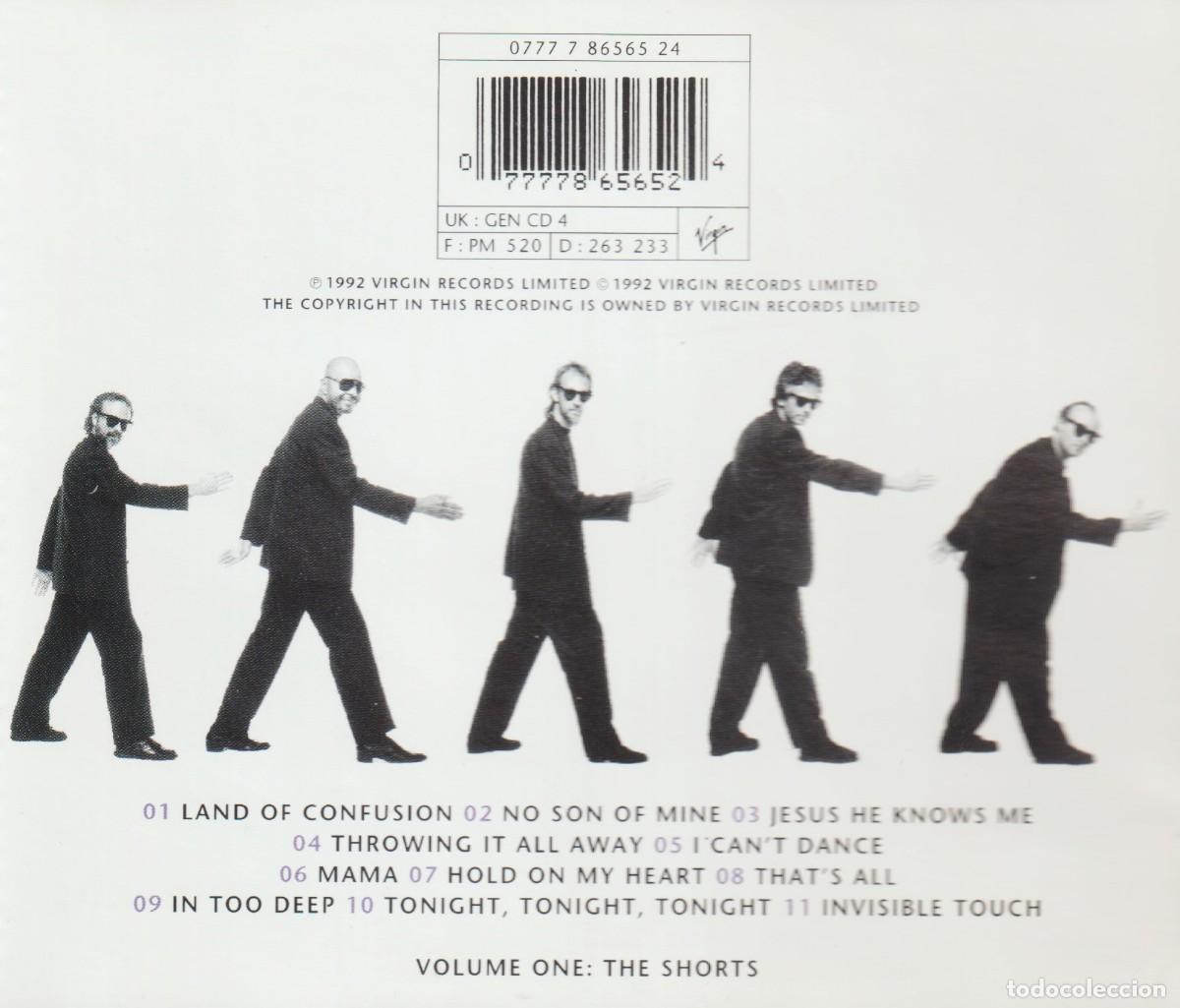 CDs de m&uacute;sica: GENESIS. LIVE. VOLUME 1. THE SHORTS. CD. - Foto 2