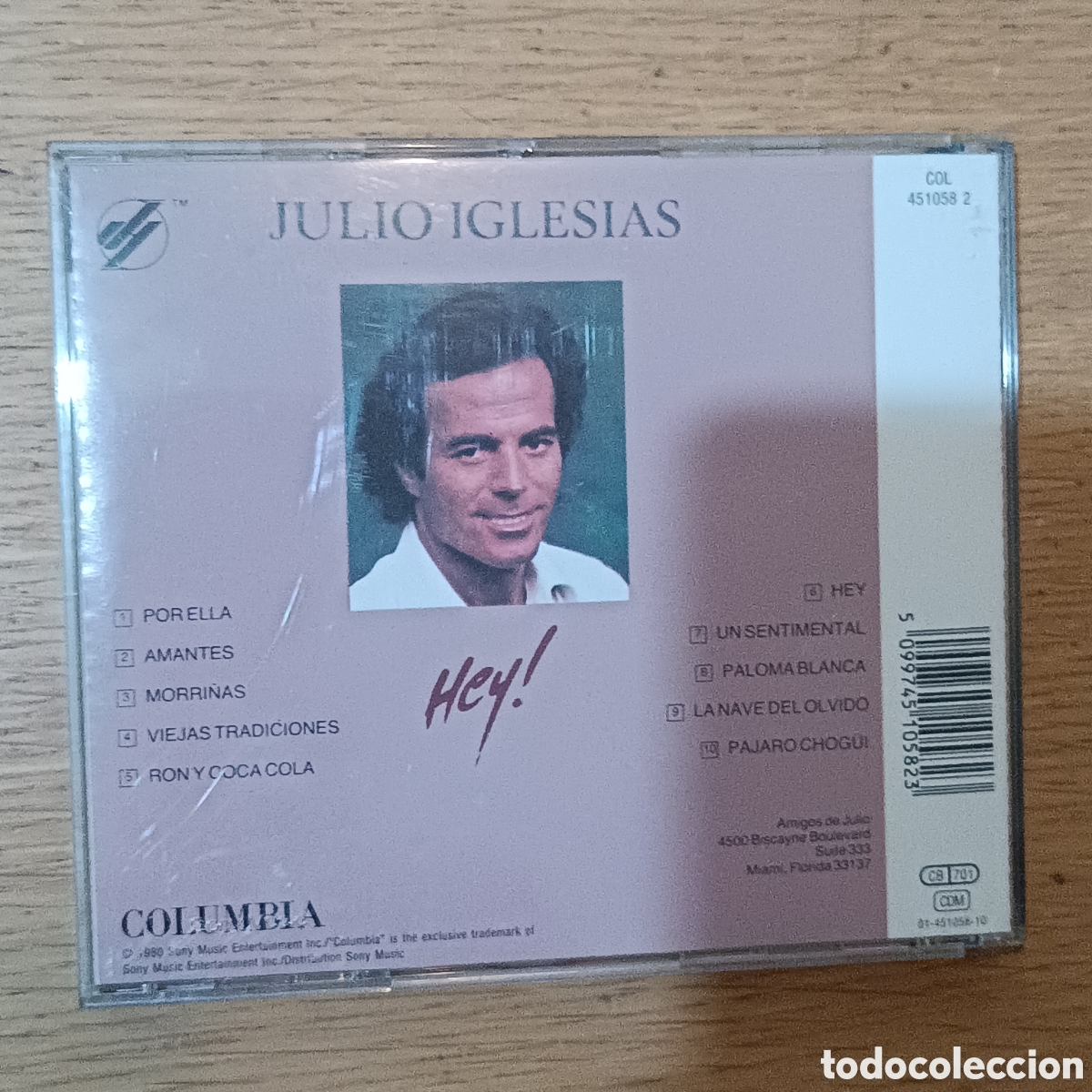 CDs de m&uacute;sica: Julio Iglesias CD Hey! - Foto 2