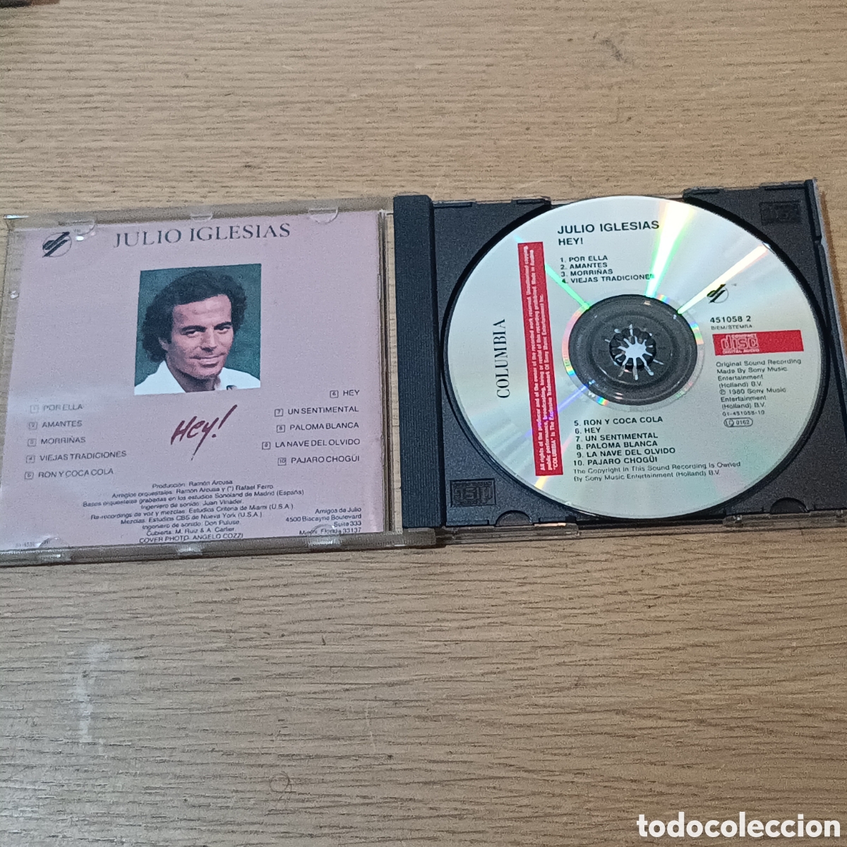 CDs de m&uacute;sica: Julio Iglesias CD Hey! - Foto 3