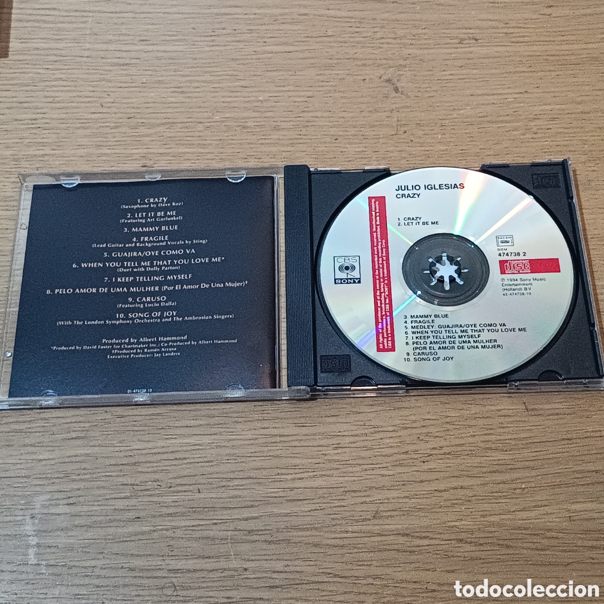 CDs de m&uacute;sica: Julio Iglesias CD Crazy - Foto 3